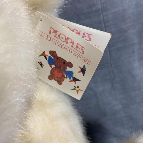 Vintage 1986 Gund Make A Wish Bear with Velvet Bo and Tags Read More - Picture 8 of 12